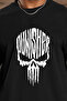 Black Punisher Printed Men's Comfortable Fit Crew Neck Premium Cotton Fabric T-Shirt - 2