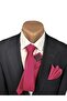 Limited Edition Pomegranate Flower Satin Hand-Stitched Tie & Handkerchief - 2