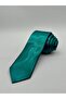 Limited Edition Petrol Green Satin Hand-Stitched Tie & Handkerchief - 3