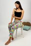 Women's 100% Cotton Breathable Fabric Elastic Waist Pattern Printed Sleepwear Bottom Mint Heart - 7