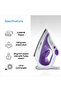TexStyle1 Steam Iron SuperCeramic, Rapid heatup in 35sec, Precision Tip, ECO Mode - SI 1080 - 6