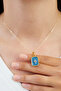 Pearl Look Pole Model Gold Necklace - 2