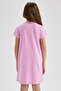 Girl's Printed Short-Sleeved Dress A1368a823sm - 5