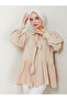 Women's Bow Detailed Shirt Collar Hijab Tunic
