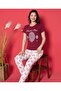 Women's Viscose Short Sleeve Pajama Set