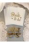 Bride To Be Eyeglasses and 16-Piece Napkin Eco Set Gold