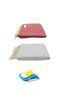 Set of 2 100% Cotton Peshtemal Beach Towels - XXL 100x180cm, Summer, Red-Grey - 2