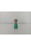 Wooden Toy Peg Doll Mint Green Pegdoll