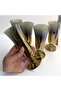 Titanium Coated Stemmed Coffee Cups (Set of 6) - 3