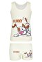 Girl's Wide Strap Undershirt and Boxer Set Byo4108 - 5