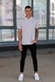 Smoke Gray Sports Polo Collar Buttoned Cotton Casual Short Sleeve Regular Fit T-shirt - 5