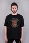 Rolling Stones Music Band Printed - Oversize Black T-Shirt