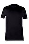 Men's Black 100% Cotton Regular Fit Crew Neck Short Sleeve T-Shirt - 2