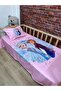 Evshomes Pink Elsa Anna Frozen Digital Print Quilted Pike Set - 2