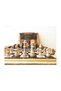 Star Footed Walnut Backgammon and Chess Table Set - 5