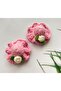 Handmade Organic 100% Cotton Snap Hair Accessory Buckle Set of 8, Suitable for All Ages - 4