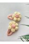 Handmade Organic 100% Cotton Snap Hair Accessory Buckle Set of 8, Suitable for All Ages - 6