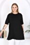 Women's Black Long T-Shirt - 4