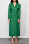 Khaki Belted Linen Look Woven Shirt Dress TCTSS24EB00017 - 4
