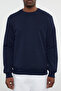 Lacivert Regular/Normal Kesim İçi Polar/Sıcak Tutan Sweatshirt TMNAW21SW1208 - 6