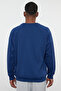 Navy Blue Oversize/Wide Cut Fleece Inside/Warm Raglan Sleeve Sweatshirt Tmnaw23Sw00190 - 6