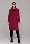 Snap Closure Belted Waist Coat Fuchsia 3854 - 3