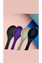 Ivory Hard Tip Heat Resistant Fireproof Non-Stick Silicone 28 cm Spoon - Black Color - 1 Piece - 4
