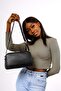 Cross Strap Women's Shoulder Bag Madame Vera Mv015 Juniper Black - 3