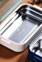 1400ML Lilac Stainless Steel Food Bowl - 8