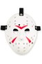 White Color Red Stripes Full Face Hockey Jason Mask Hannibal Mask - 2