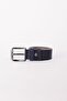 Men's Navy Blue Casual Faux Leather Jean Jeans Belt