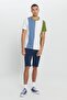 Men's Ecru-Khaki Standard Fit Regular Fit 100% Cotton Printed Crew Neck T-Shirt - 2