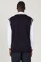 Men's Navy Blue Standard Fit Regular Cut V-Neck Knitwear Sweater - 6