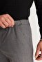 Men's Gray Slim Fit Slim Fit Side Pocket Elastic Waist Classic Fabric Trousers - 4