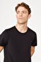 Men's Heat-Keeping Breathable Thermal Black Standard Fit Regular Fit Flexible Underwear T-Shirt - 5