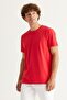 Men's Pomegranate Flower Slim Fit Slim Fit Crew Neck Cotton T-Shirt