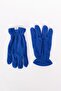 Men's Cobalt Blue Anti-pilling Warm Water Repellent Fleece Beanie Neck Collar Gloves Set - 4