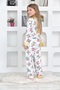 Girl's Long Sleeve Colorful Crispy Printed Pajamas Set - 3