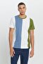 Men's Ecru-Khaki Standard Fit Regular Fit 100% Cotton Printed Crew Neck T-Shirt