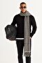 Men's Black Standard Fit Regular Cut Crew Neck Cotton Knitwear Sweater - 3