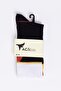 Men's Black-White Patterned 2-Pack Socket Socks - 2