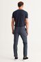 Men's Navy Blue Slim Fit Slim Fit Side Pocket Tweet Patterned Classic Fabric Trousers with Elastic Waist - 5