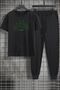 Unisex Green Angel Printed 2-Piece Tracksuit Set