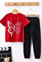 Children's Drawing Butterflies Bottom - Top Tracksuit Set