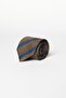 Men's Brown-dark blue Patterned Tie