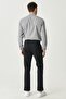 Men's Black Comfort Fit 360 Degree Stretch in All Directions Side Pocket Trousers - 4
