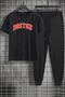 Unisex Boston Printed 2-Piece Tracksuit Set
