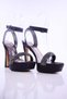 Hard Mirror Serie Stone Ankle Laced High Heels Women's Shoes - 2