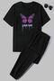 Unisex Dream Butterfly - Comfortable Design 2-piece Tracksuit Set