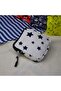 White Basic Star Collage Makeup Bag
